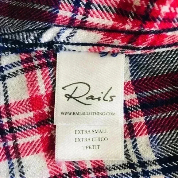 Rails Plaid Button Down Shirt Sz XS - Picture 5 of 5